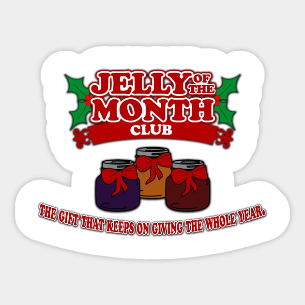 Jelly Of The Month Club Sticker by BigOrangeShirtShop